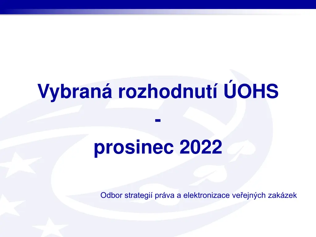vybran rozhodnut ohs prosinec 2022