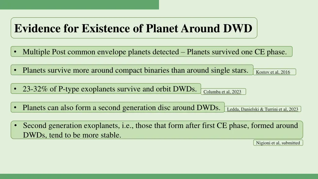 evidence for existence of planet around dwd