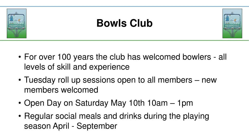 bowls club