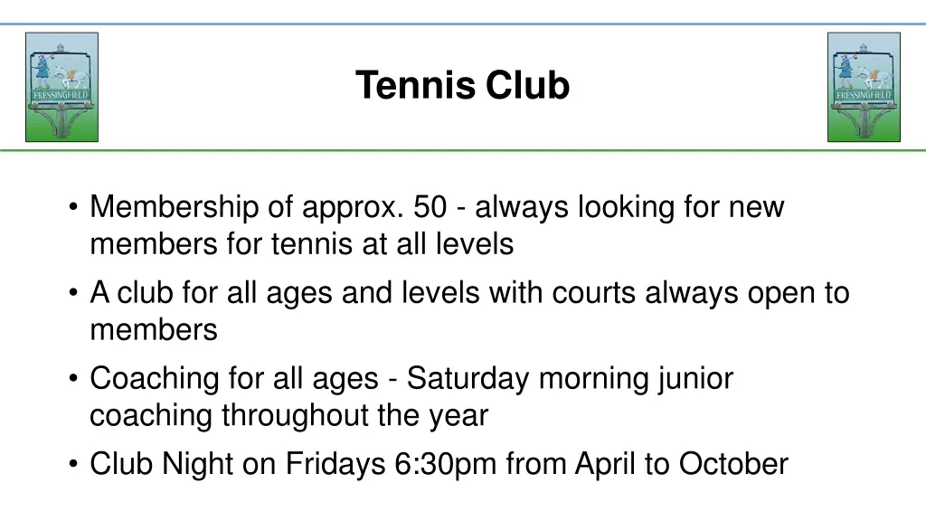 tennis club
