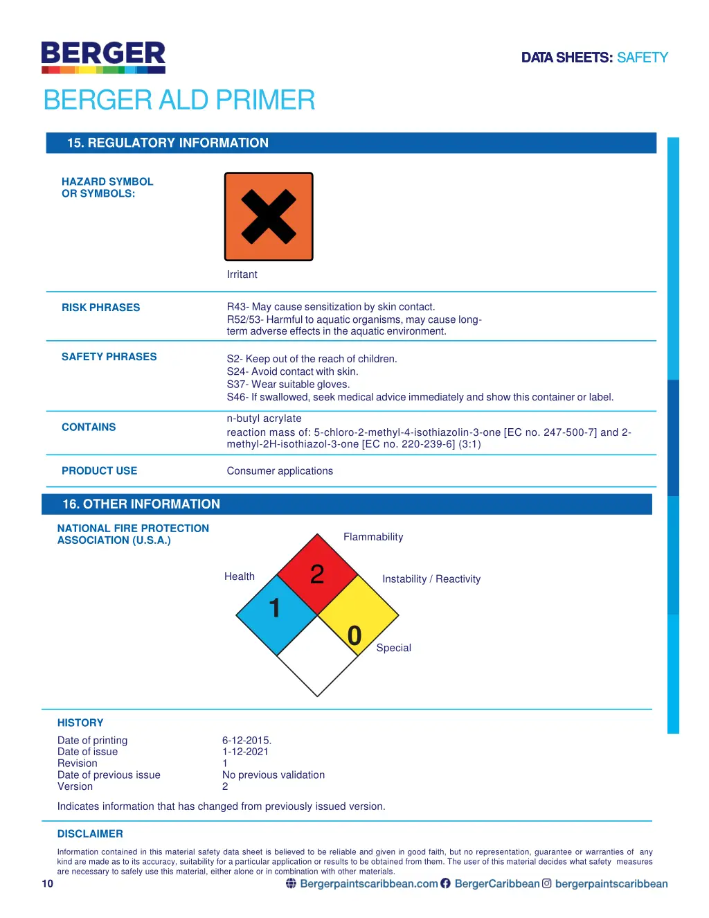 da tasheets safety da tasheets safety 7
