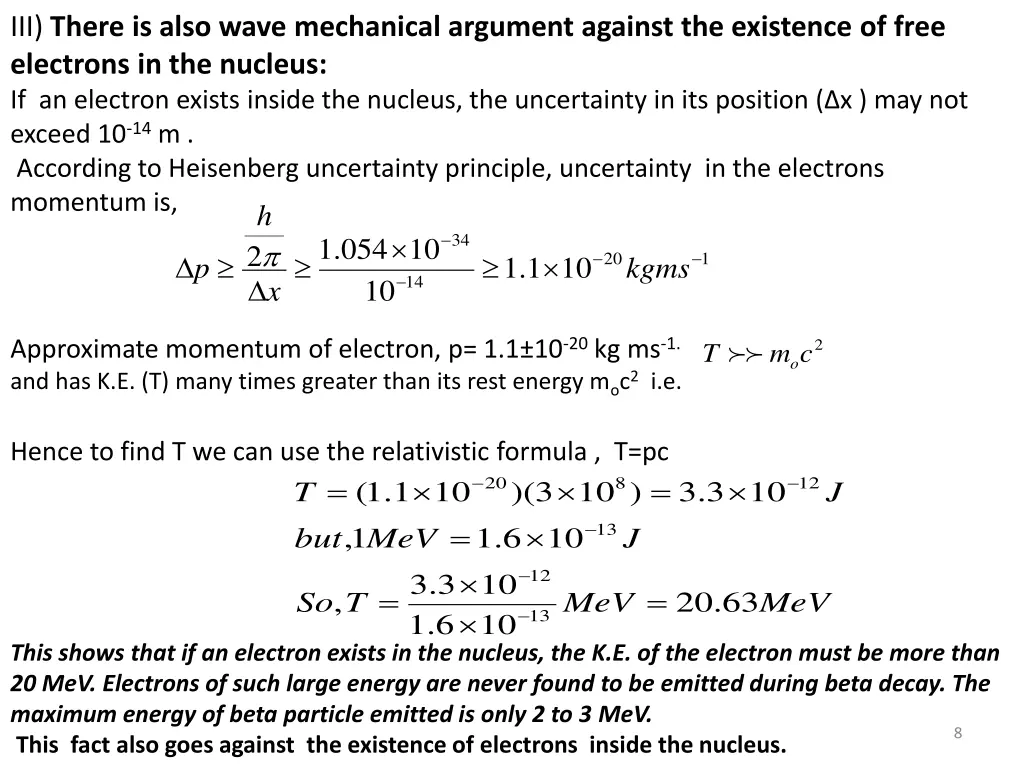 iii there is also wave mechanical argument