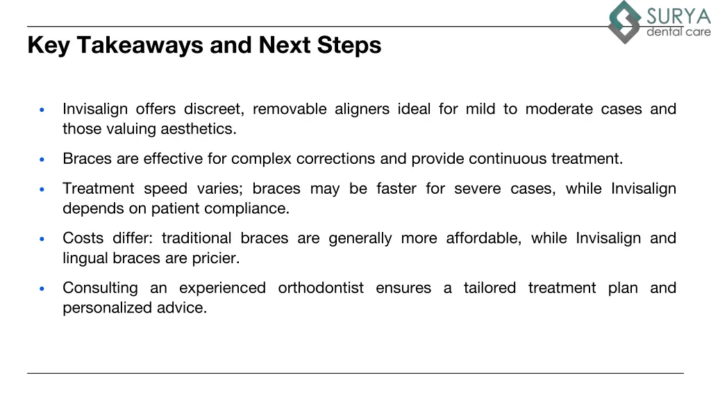 key takeaways and next steps