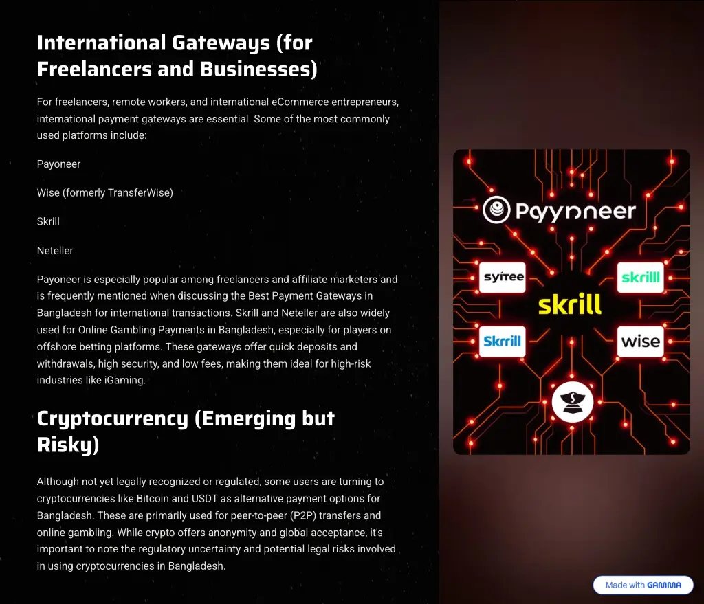 international gateways for freelancers