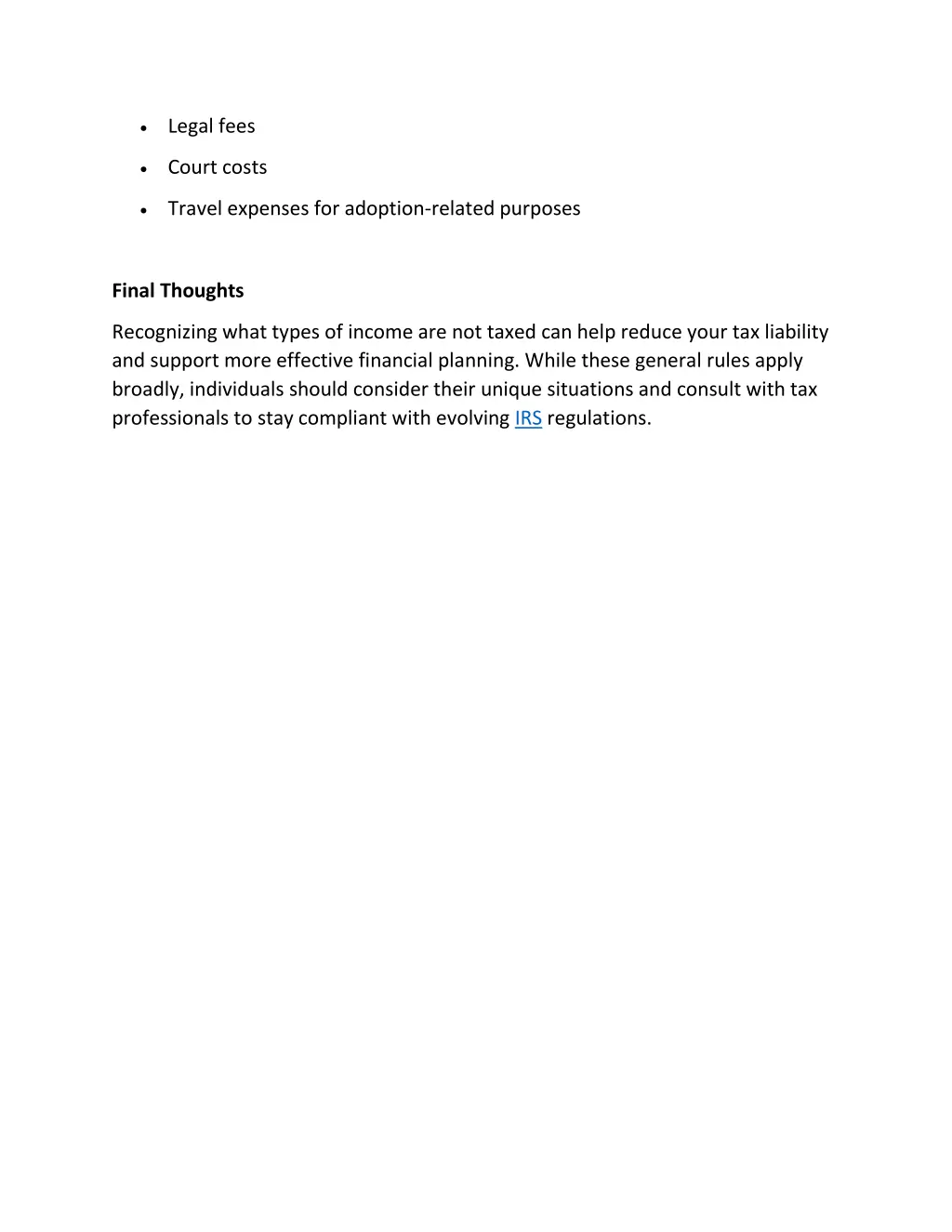 legal fees