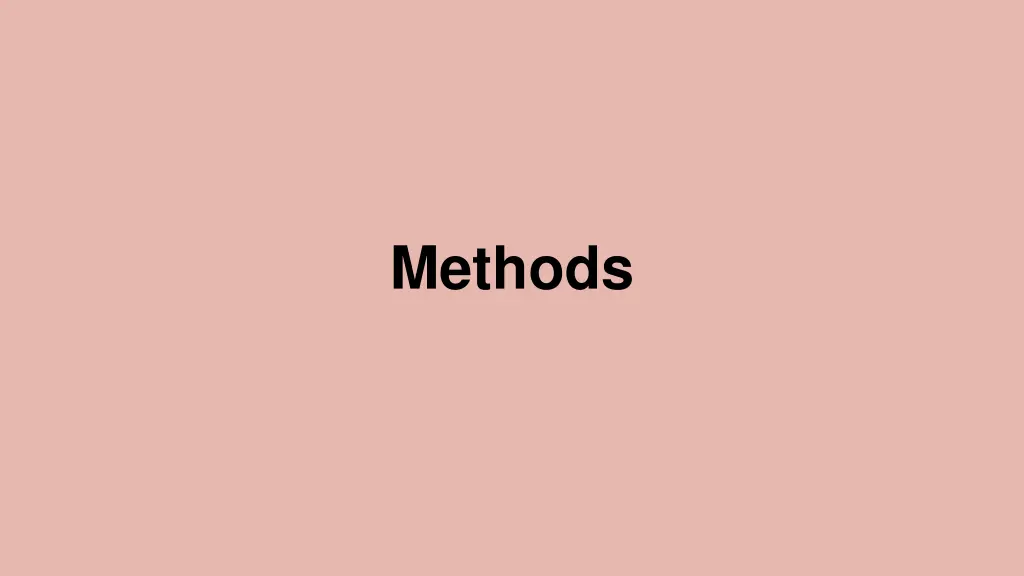 methods