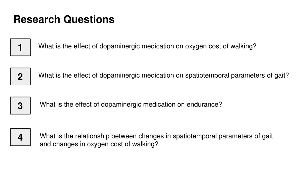 research questions