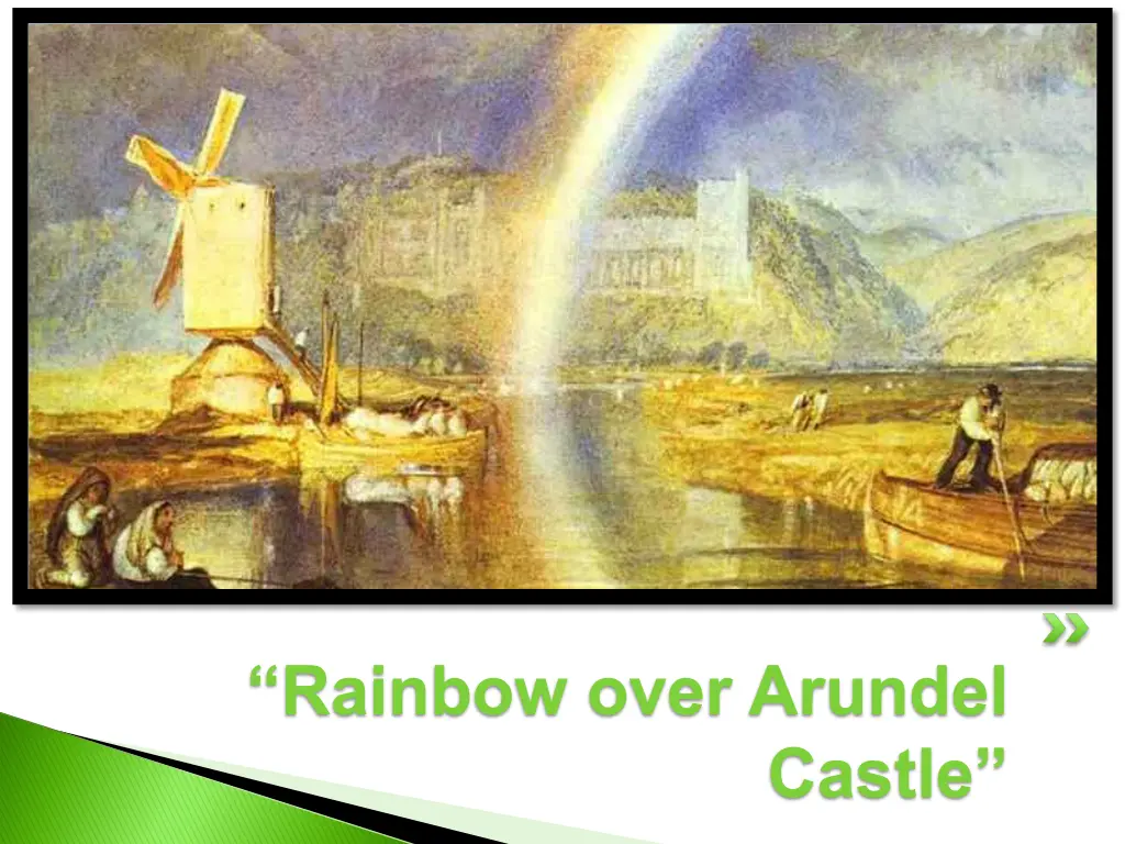 rainbow over arundel