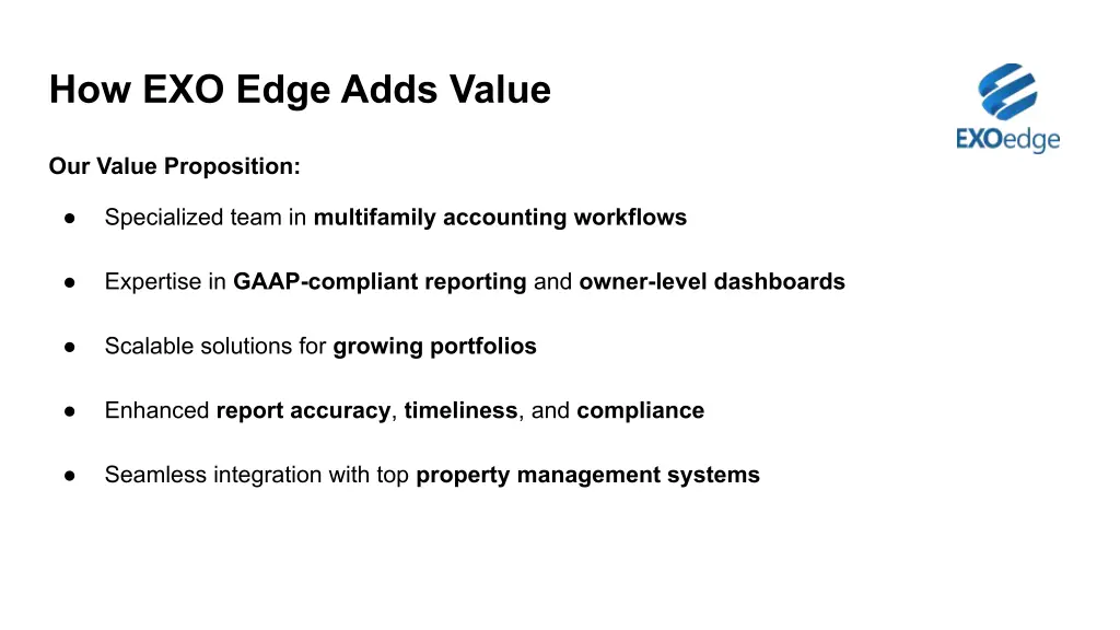 how exo edge adds value