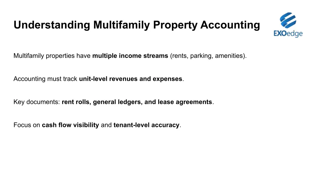 understanding multifamily property accounting