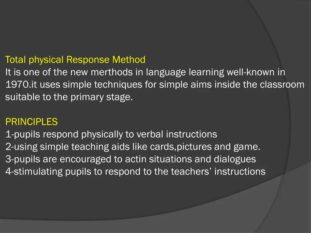 total physical response method