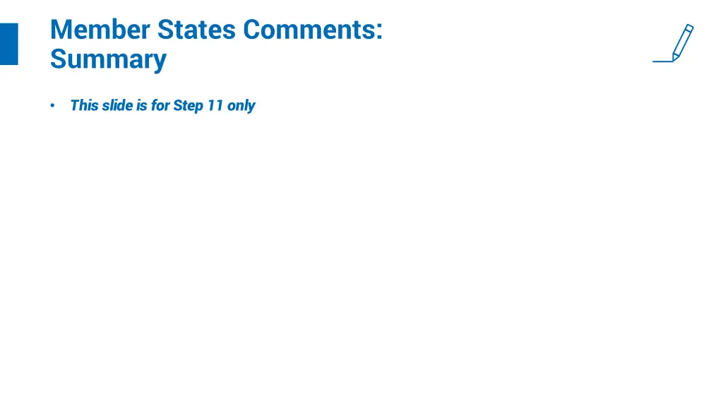 member states comments summary