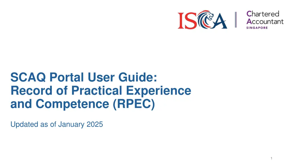 scaq portal user guide record of practical