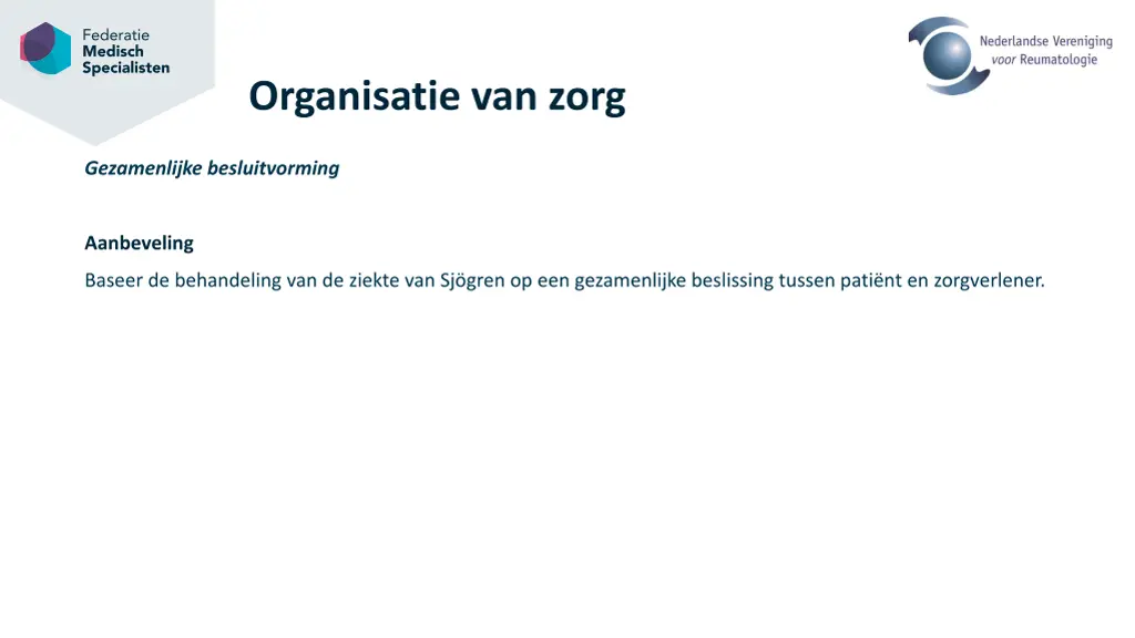 organisatie van zorg 1