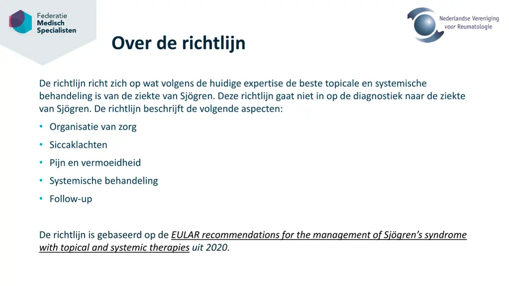 over de richtlijn