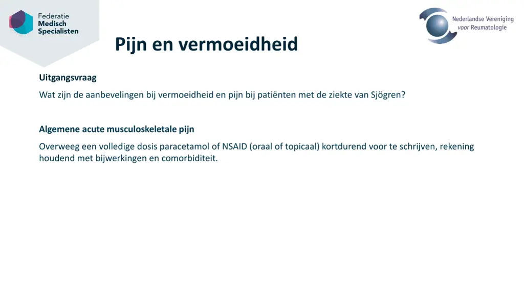 pijn en vermoeidheid 2