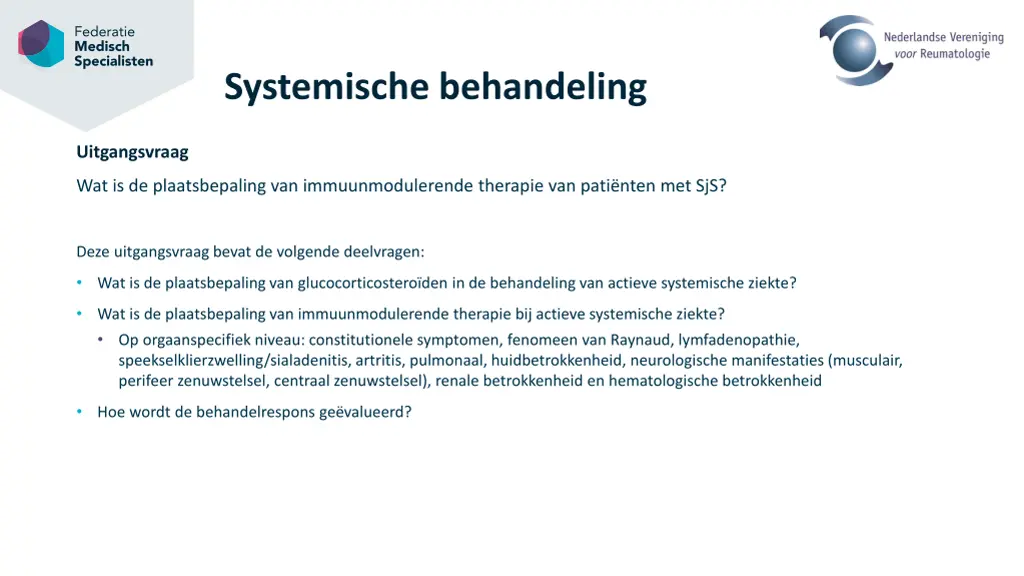 systemische behandeling
