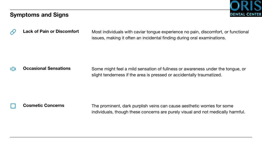 symptoms and signs
