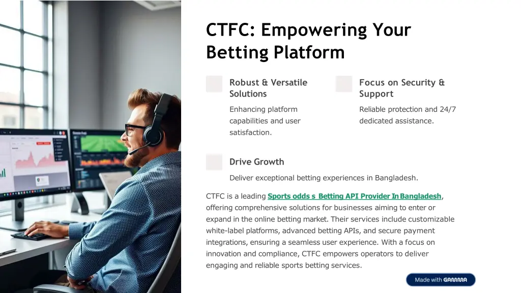 ctfc empowering your betting platform