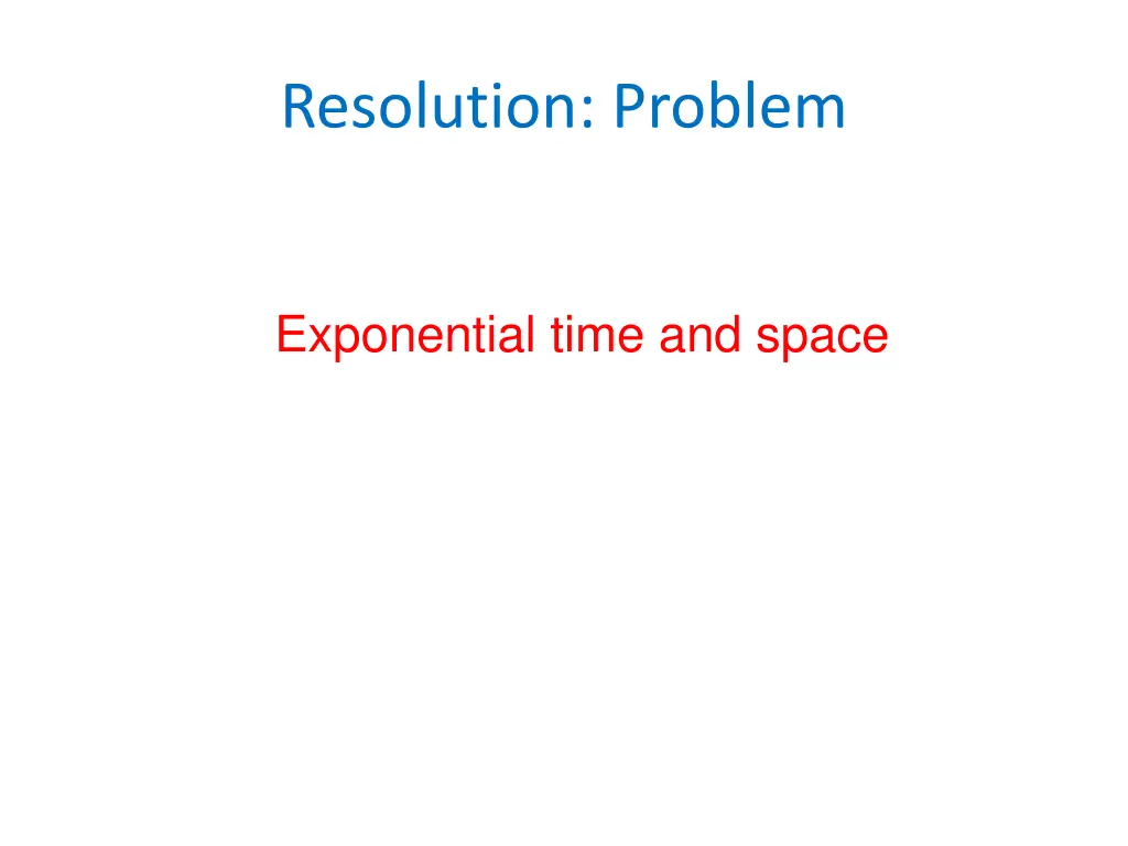 resolution problem