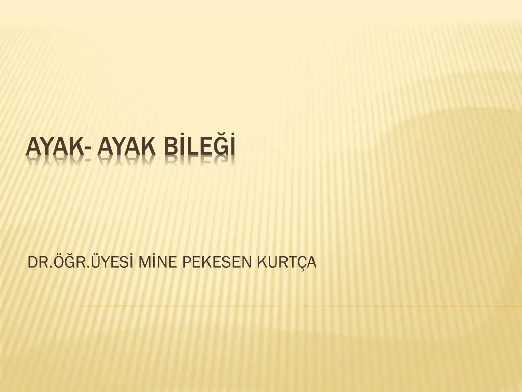 ayak ayak b le