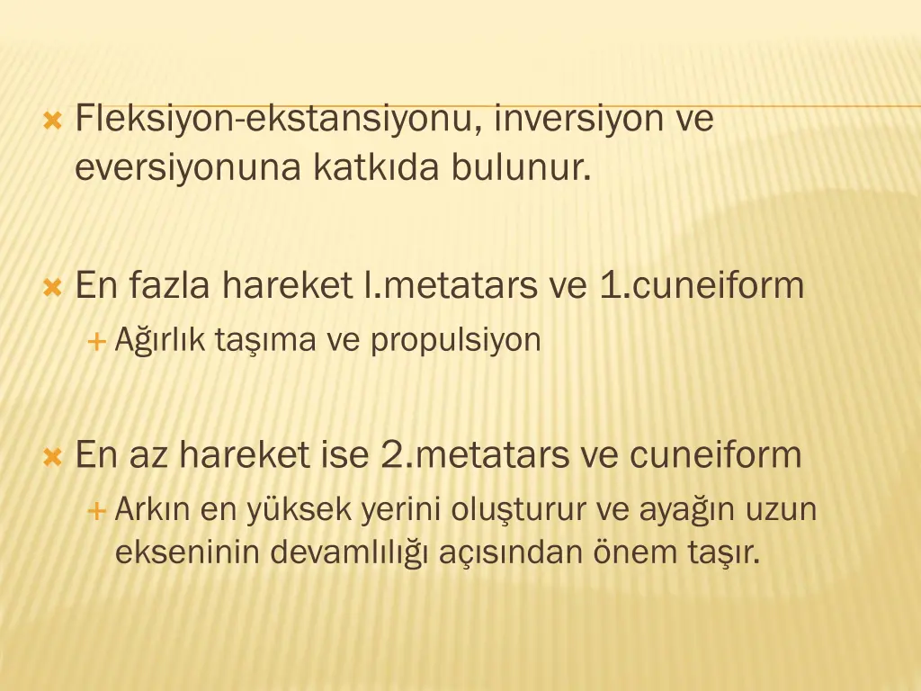 fleksiyon ekstansiyonu inversiyon ve eversiyonuna