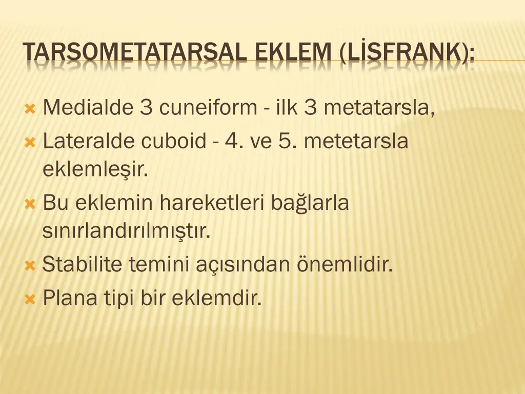 tarsometatarsal eklem l sfrank