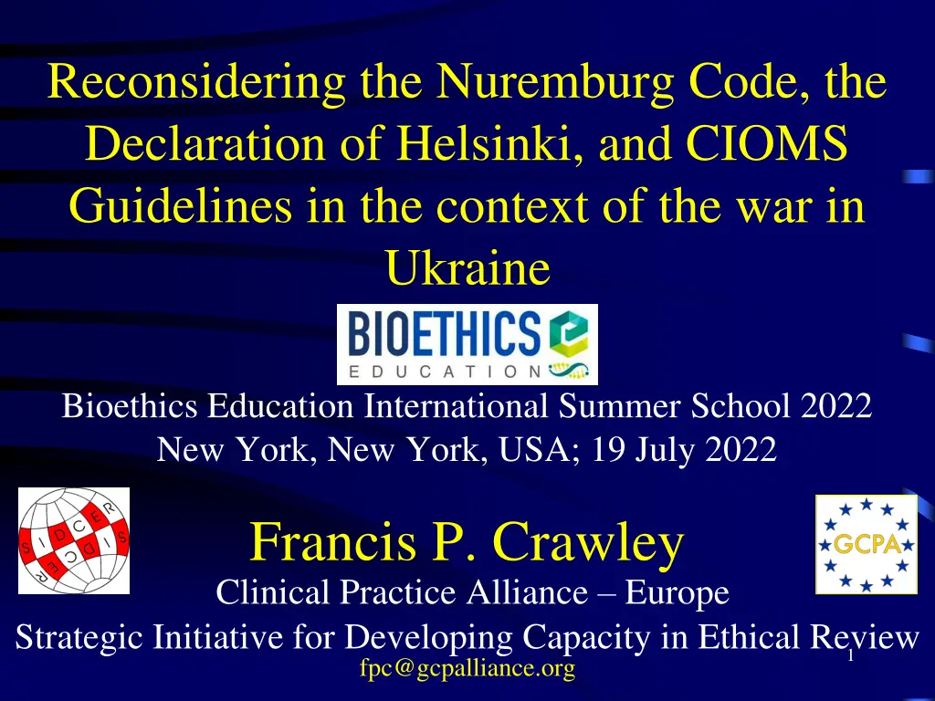 reconsidering the nuremburg code the declaration