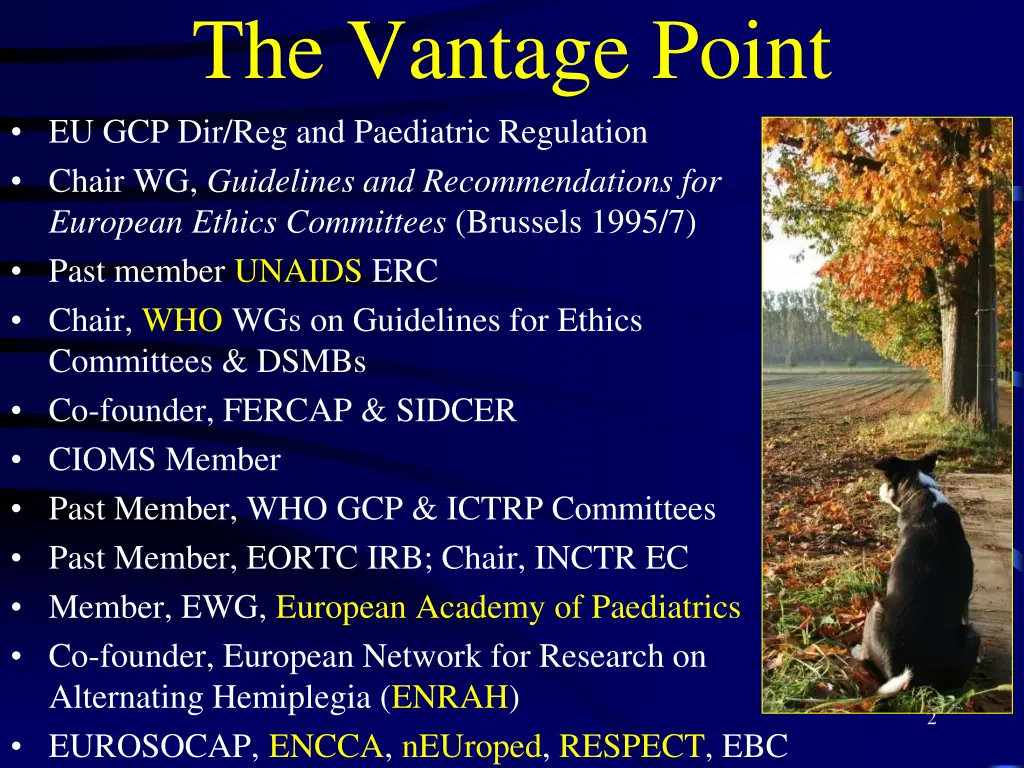 the vantage point eu gcp dir reg and paediatric