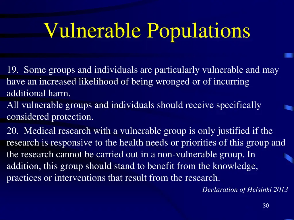 vulnerable populations