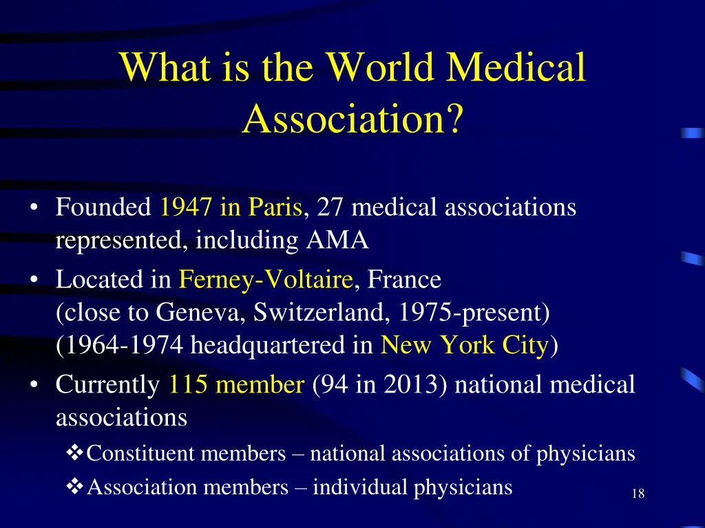 what is the world medical association