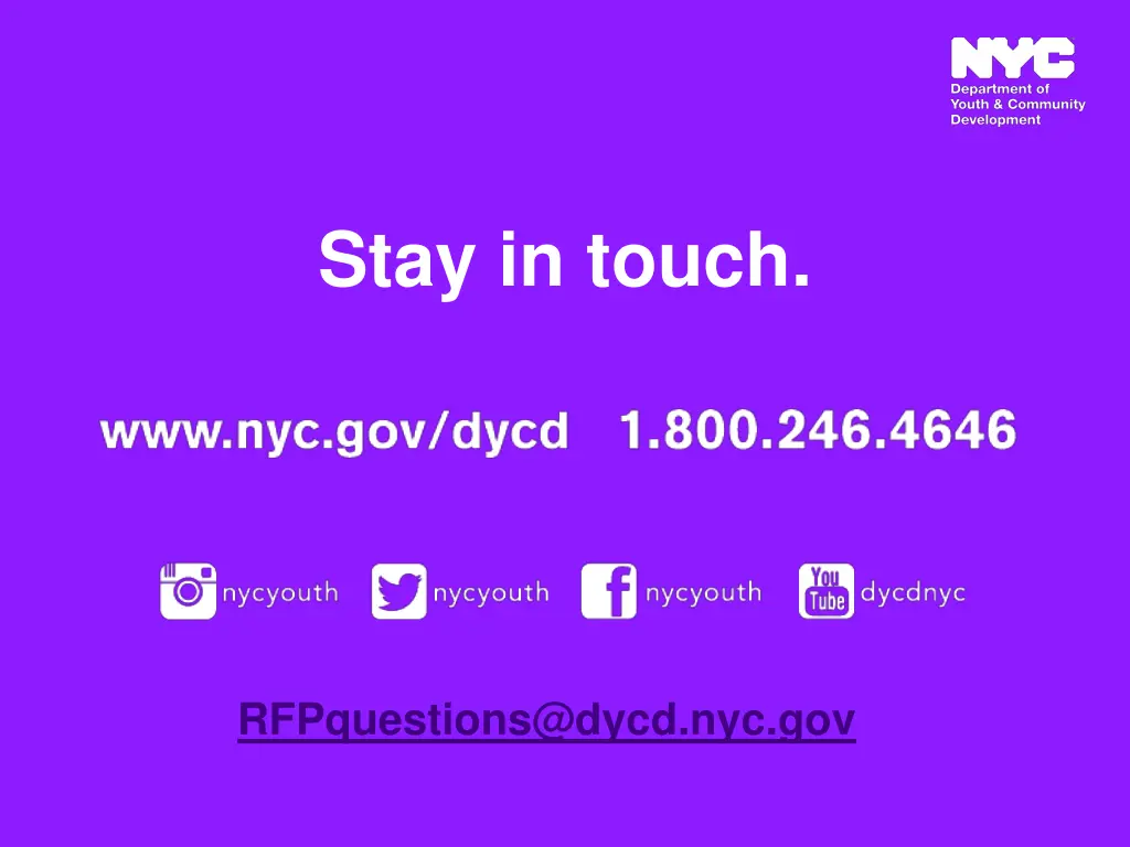 stay in touch