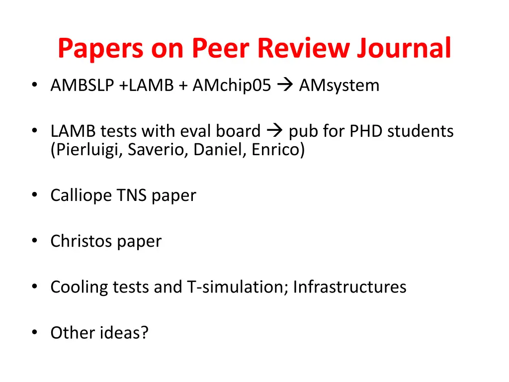 papers on peer review journal ambslp lamb