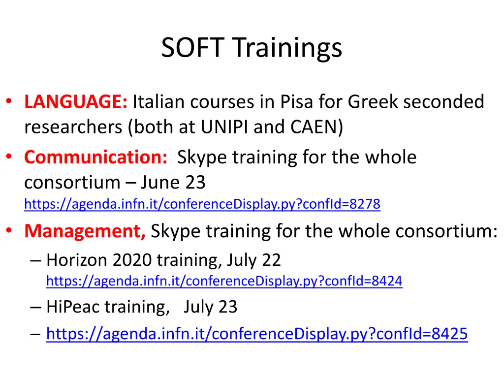 soft trainings