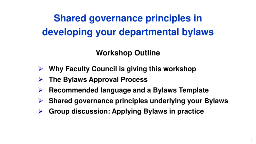 shared governance principles in developing your
