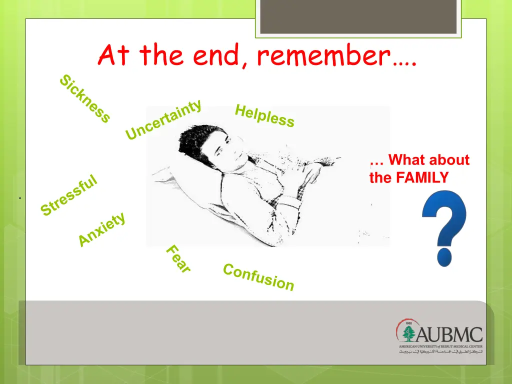 at the end remember