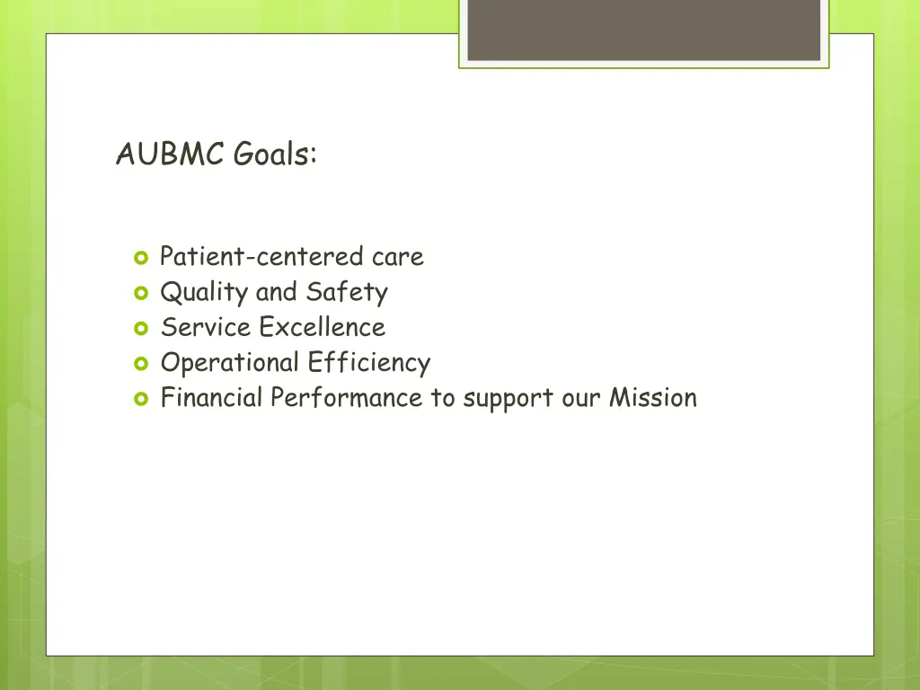 aubmc goals