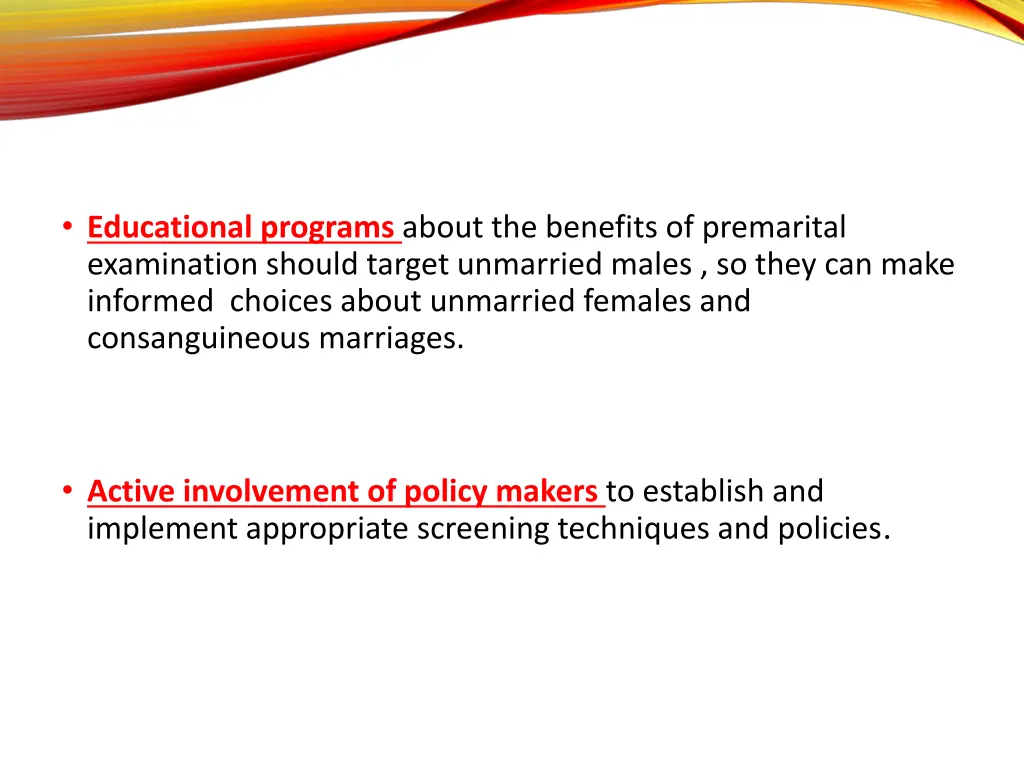 educational programs about the benefits