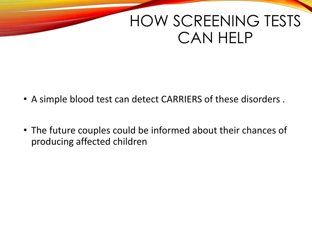 how screening tests can help