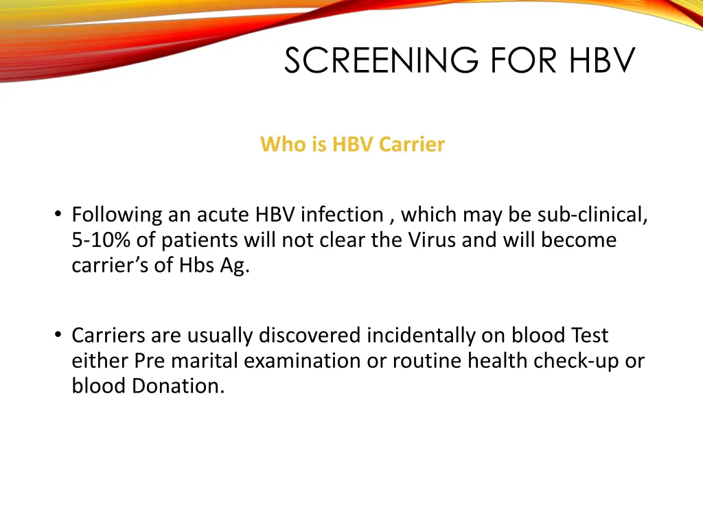 screening for hbv