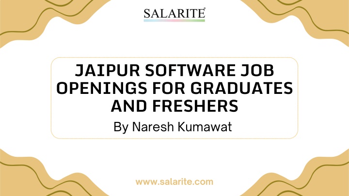 jaipur software job openings for graduates