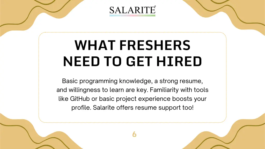 what freshers need to get hired