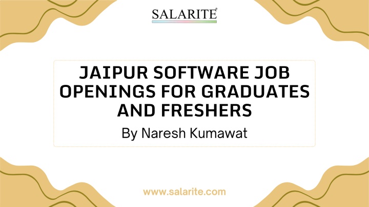 jaipur software job openings for graduates