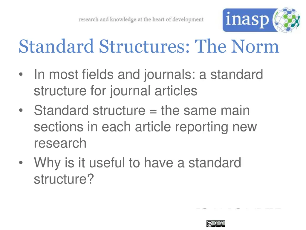 standard structures the norm