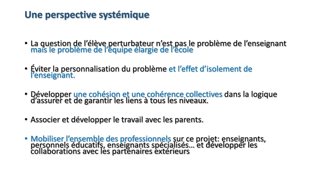 une perspective syst mique