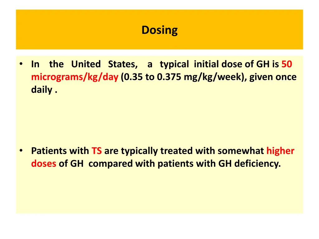 dosing