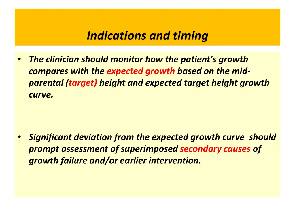 indications and timing 1