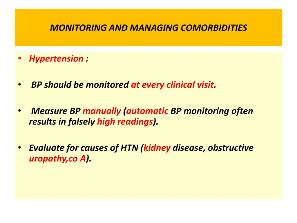 monitoring and managing comorbidities 4