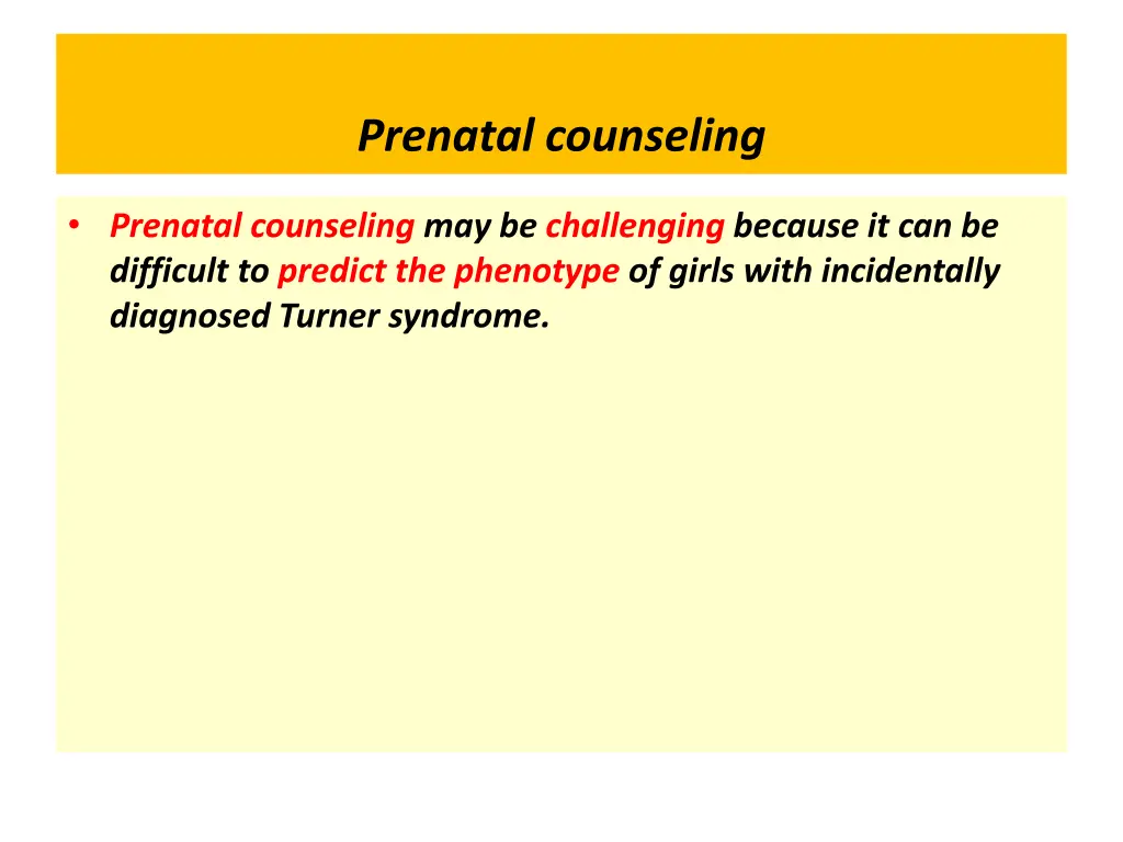 prenatal counseling