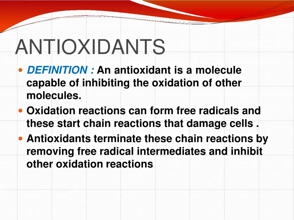antioxidants